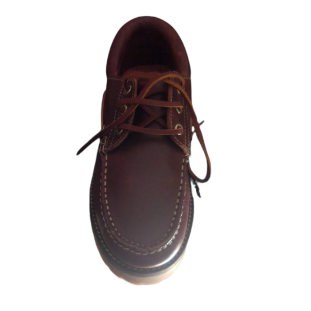 Chaussures Bateau en Cuir Bordeaux - Image 5