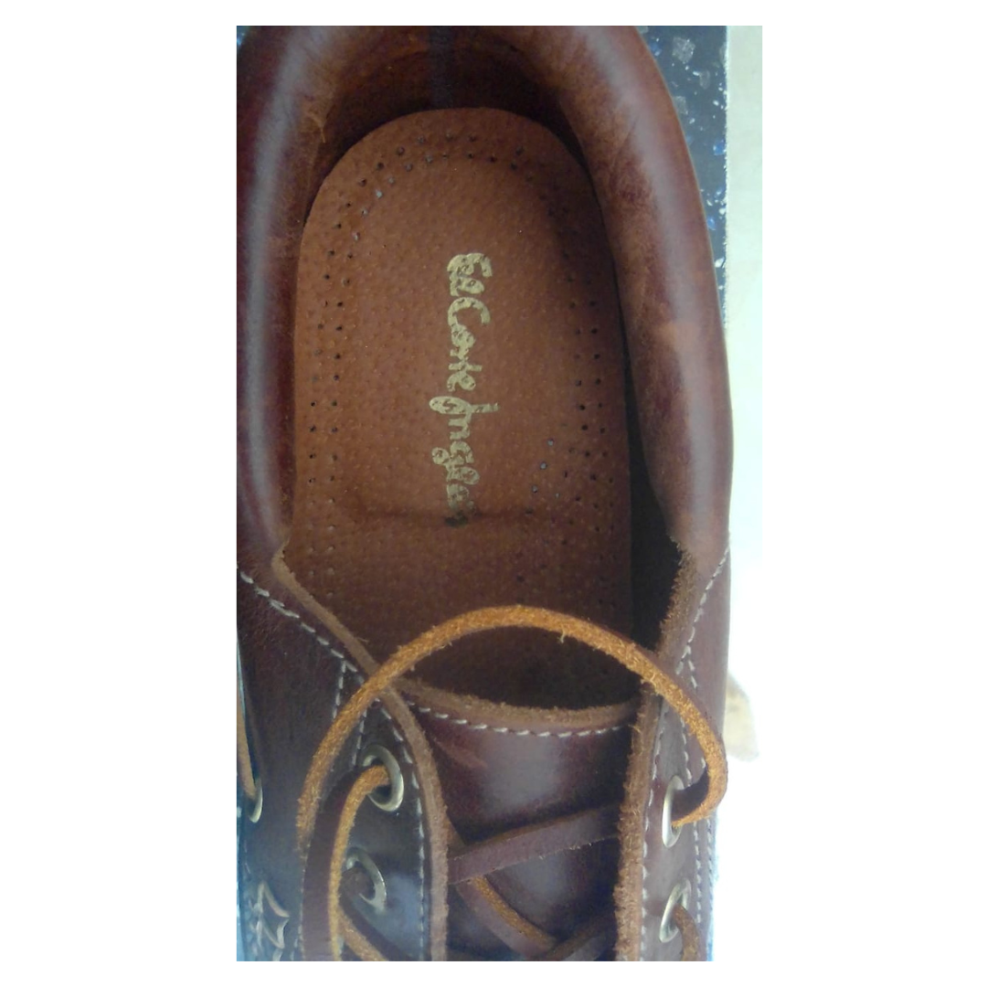 Chaussures Bateau en Cuir Bordeaux - Image 4